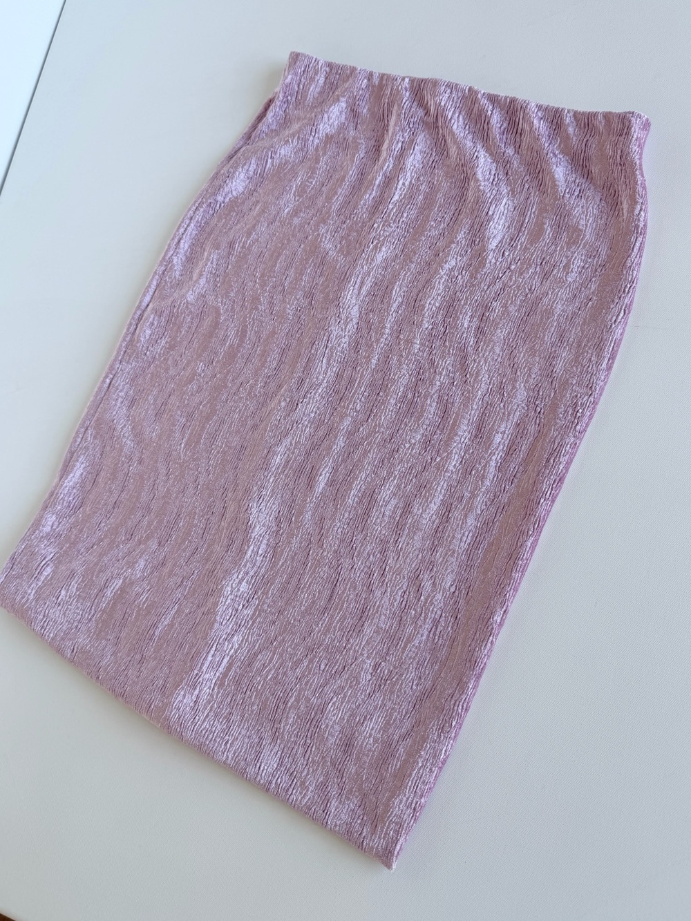 Urban Outfitters Pink Iridescent Crinkle Pencil Skirt Y2K Bodycon L